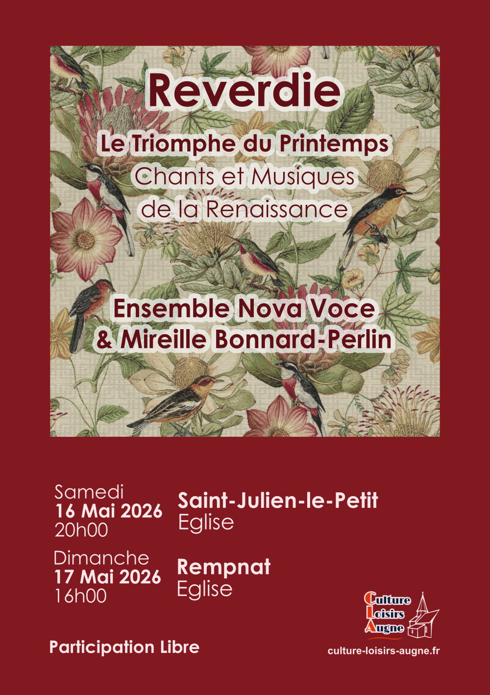 Concert Renaissance « La reverdie »